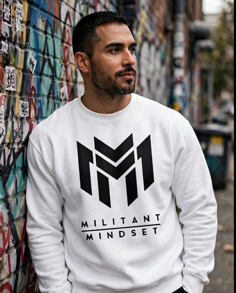 Militant Mindset Sweatshirt- Black Logo