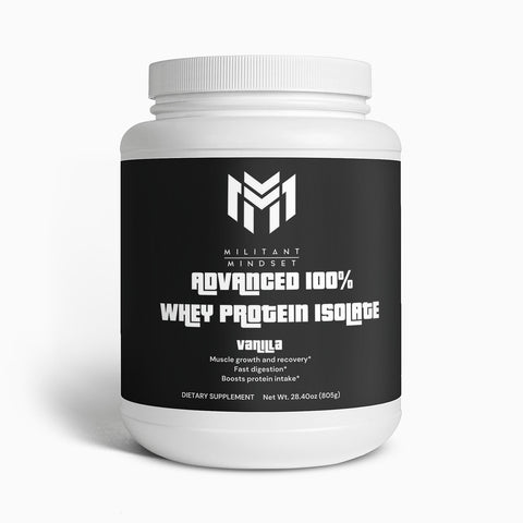 Advanced 100% Whey Protein Isolate provides a delicious, creamy vanilla ...