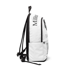 Militant Mindset Logo Backpack — QR Code Social Media Design
