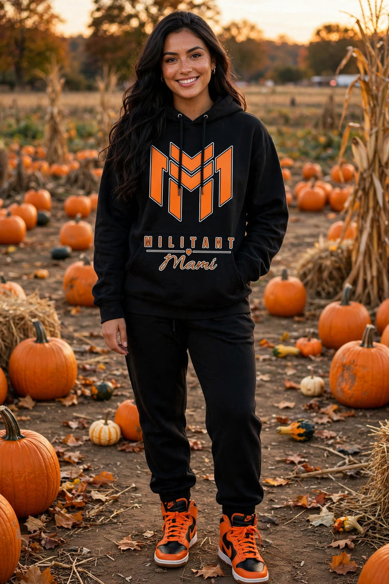 Militant Mami Hoodie - Halloween Tri-Color (Black)
