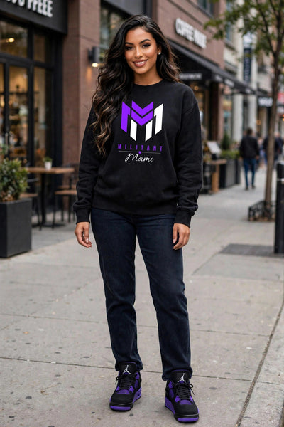 Model wearing this Militant Mami design