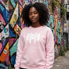 Mami Light Pink White Logo Lifestyle