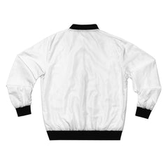 Women’s White & Hot Pink Bomber Jacket