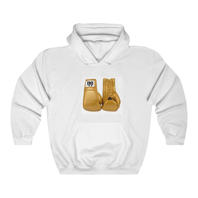 Gold Boxing Gloves Hooded Sweatshirt